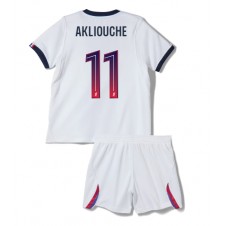 Paris Saint-Germain Maghnes Akliouche #11 Bortedraktsett Barn 2026-27 Kortermet (+ korte bukser)